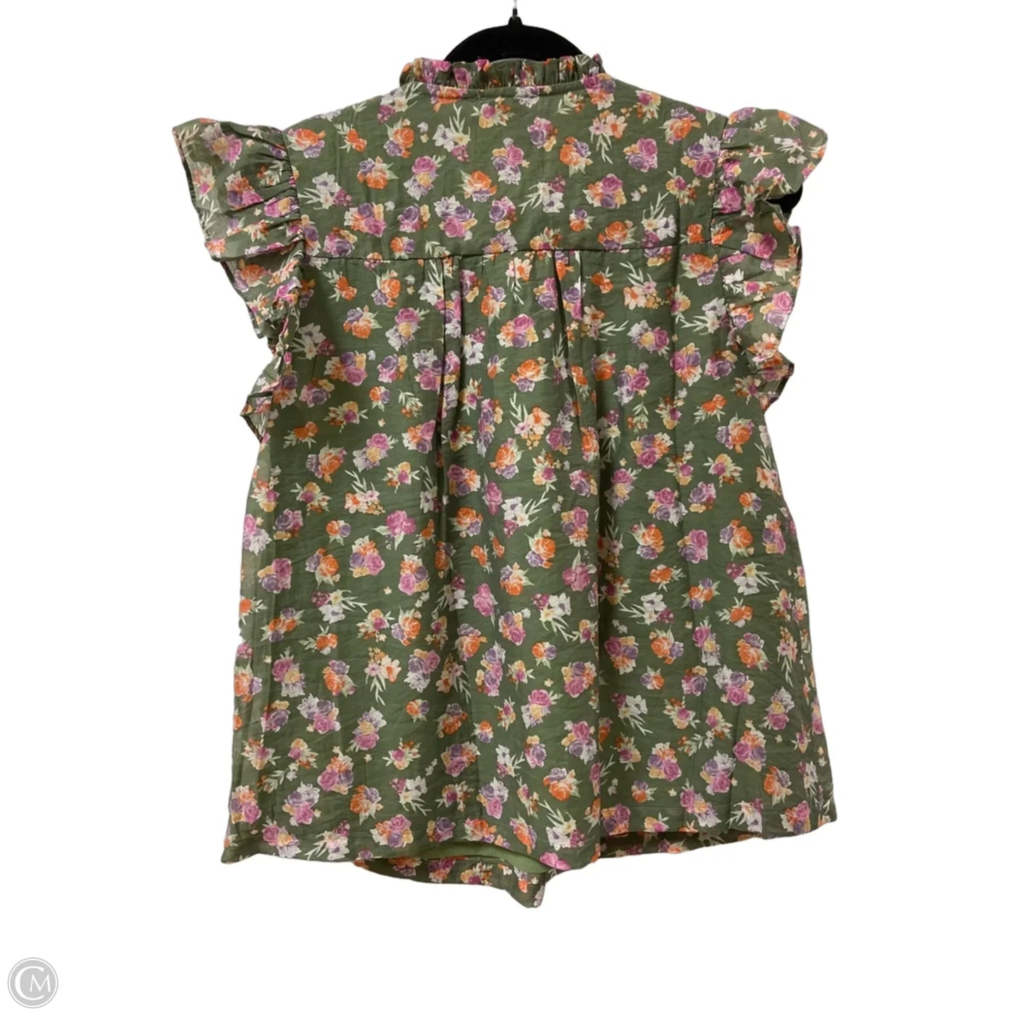 Top Short Sleeve By Fate In Green, Size: S