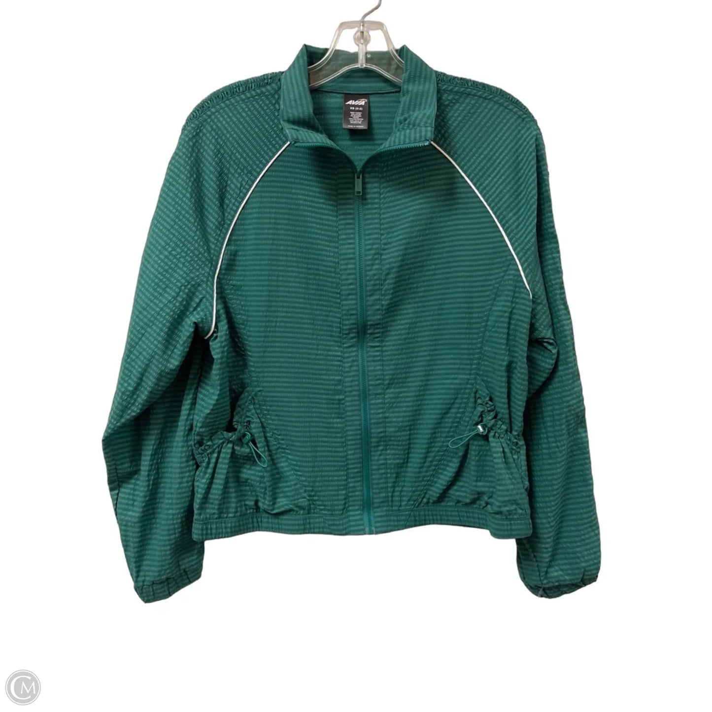 Athletic Jacket By Avia In Green, Size: Xs