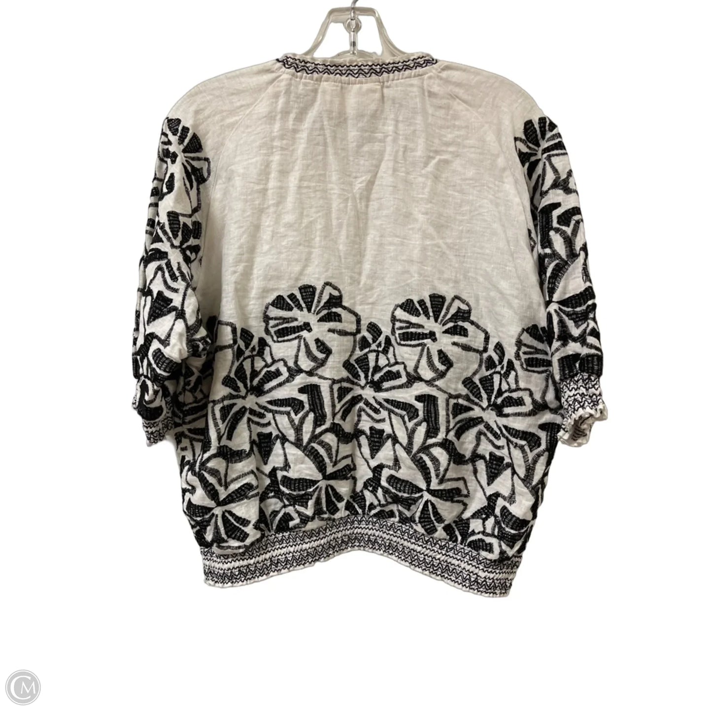 Jacket Other By Chicos In Black & White, Size: L