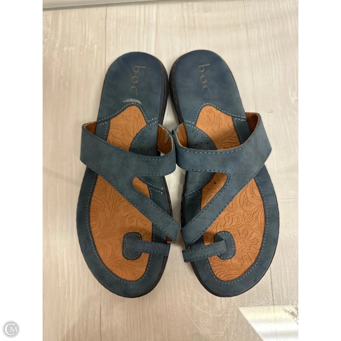 Sandals Flip Flops By Boc In Blue, Size: 7