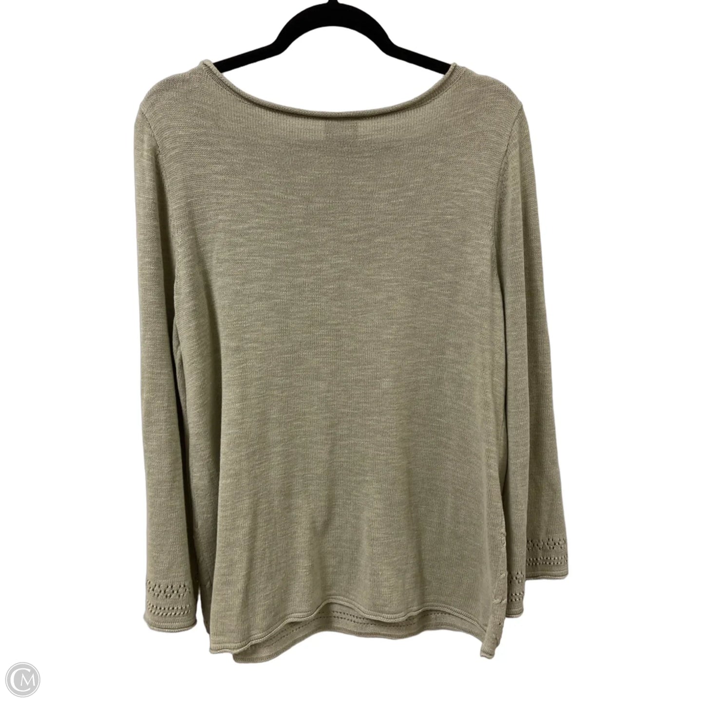 Sweater By Chicos In Green, Size: L
