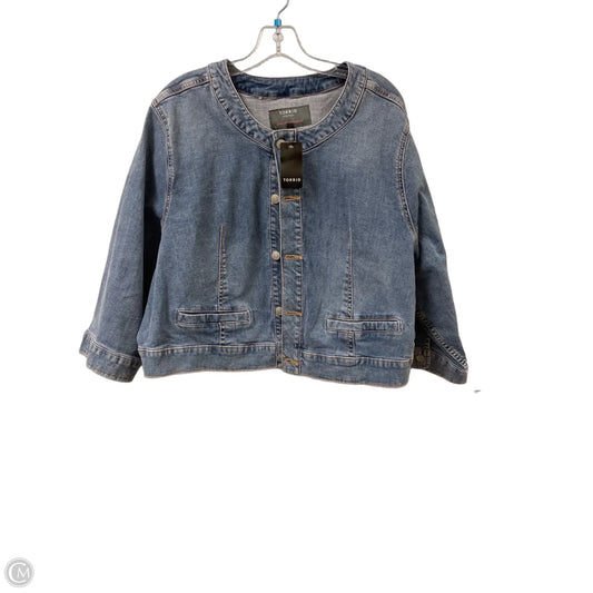Jacket Denim By Torrid In Blue Denim, Size: 3x