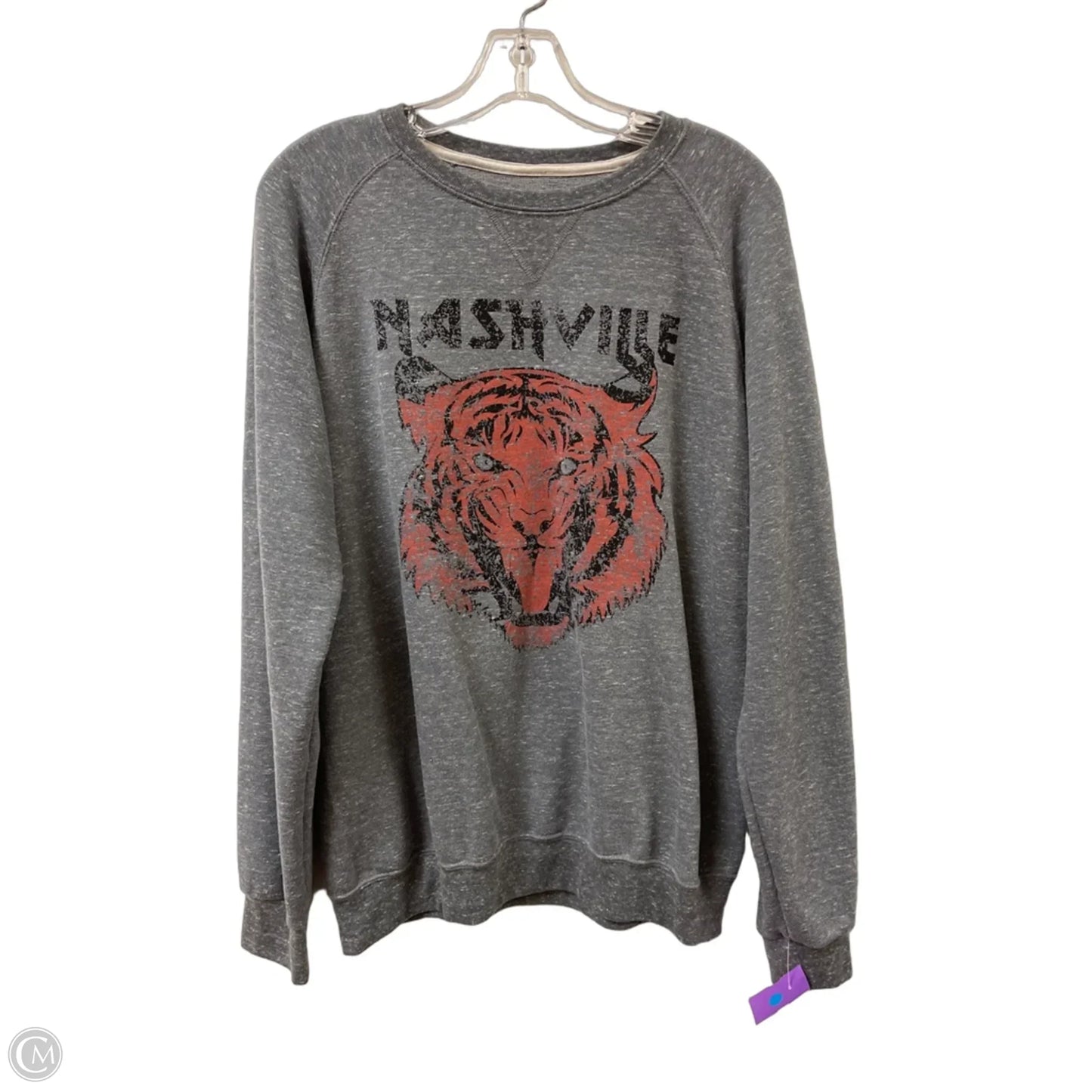 Sweatshirt Crewneck By Clothes Mentor In Grey, Size: S