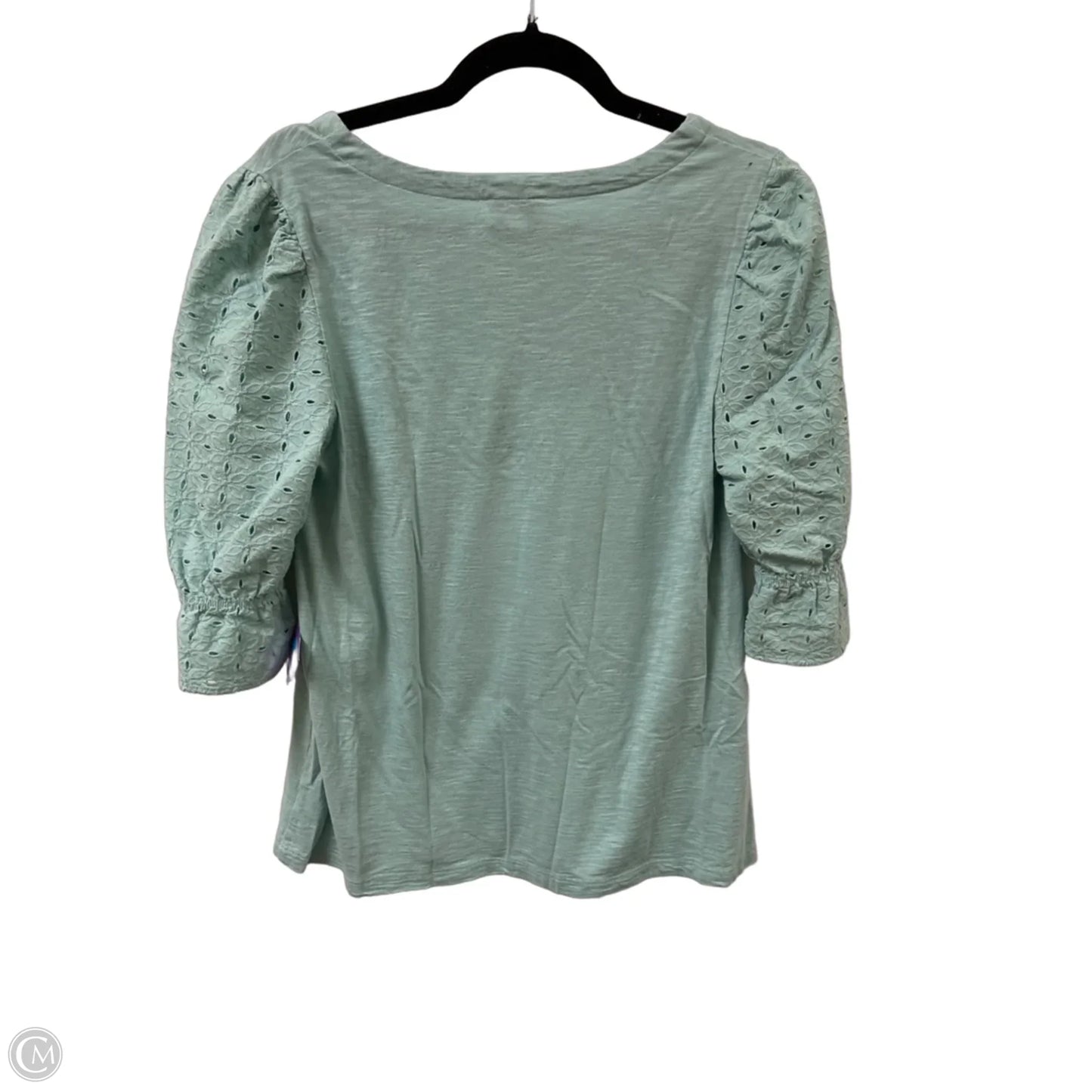 Top Short Sleeve By Wonderly In Blue, Size: M