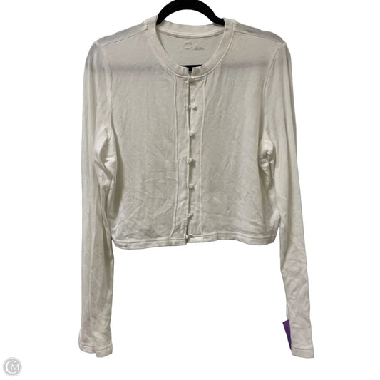Sweater Cardigan By Aerie In White, Size: L