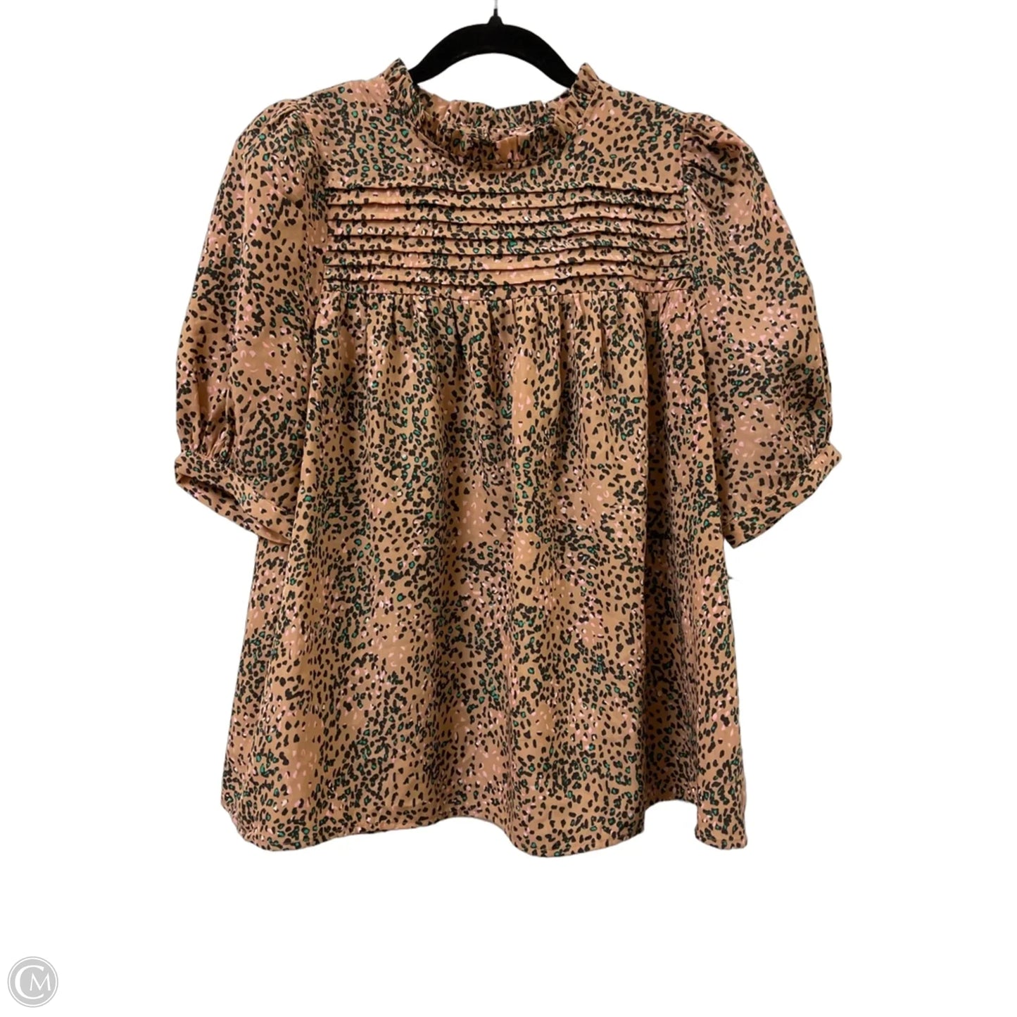 Top Short Sleeve By Entro In Animal Print, Size: S