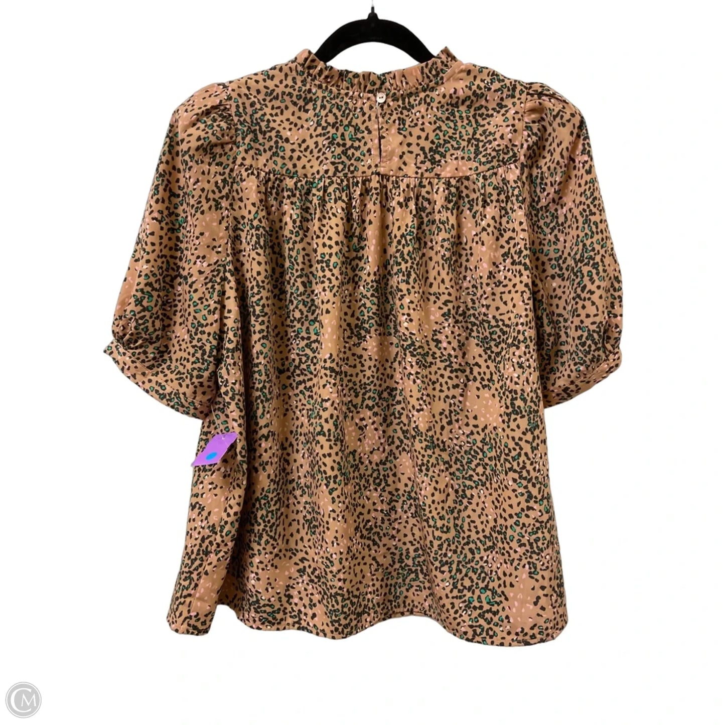 Top Short Sleeve By Entro In Animal Print, Size: S