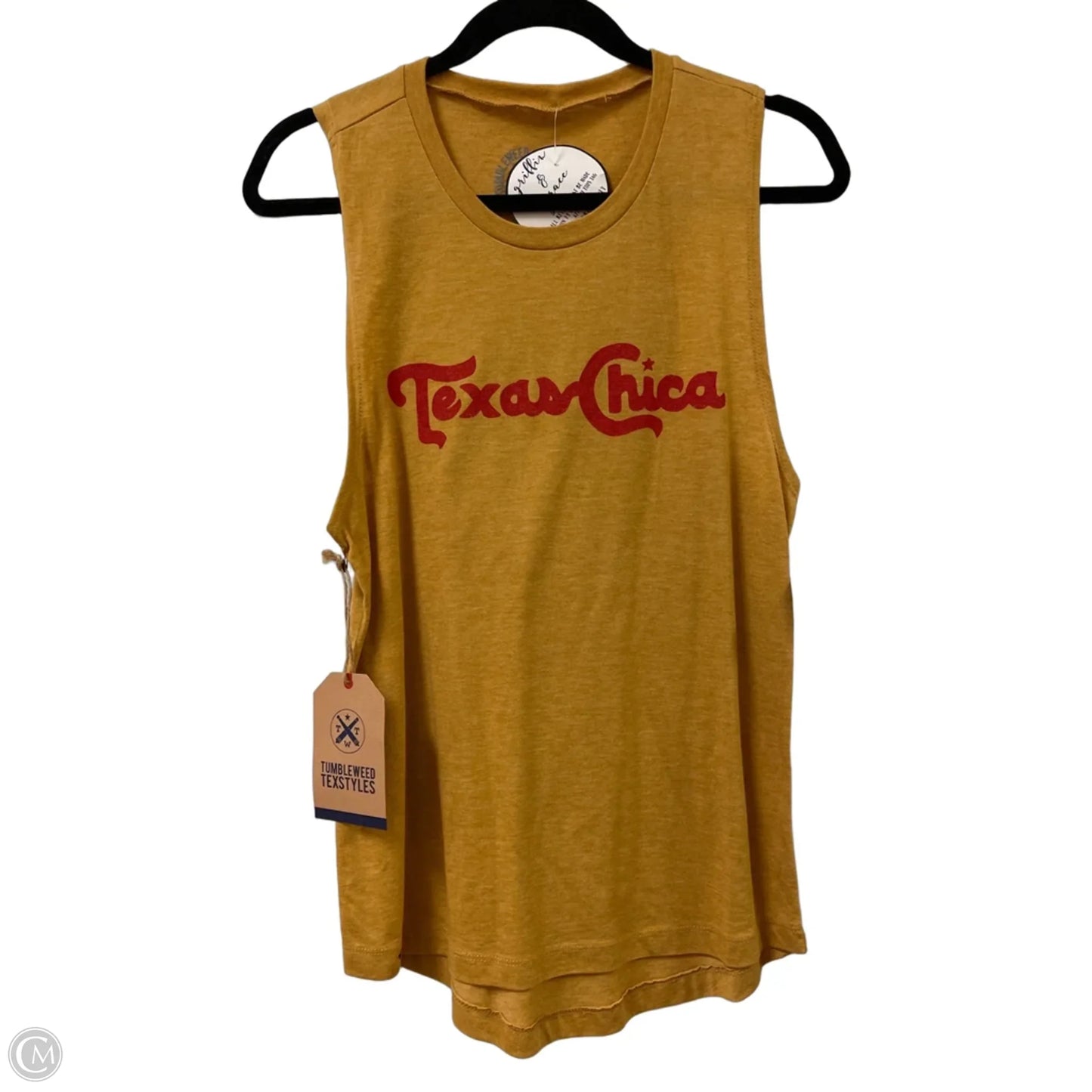 Top Sleeveless By Clothes Mentor In Yellow, Size: S