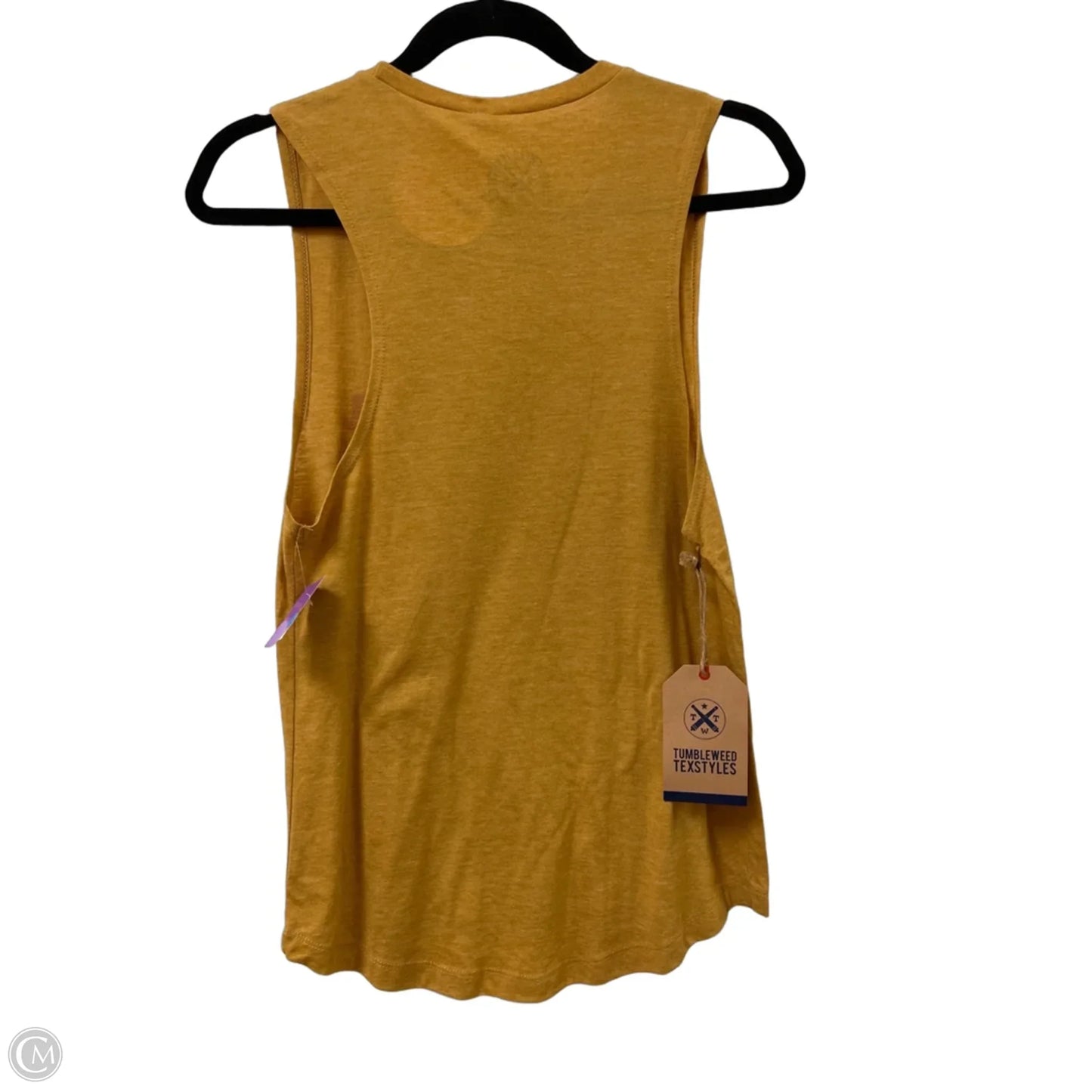 Top Sleeveless By Clothes Mentor In Yellow, Size: S