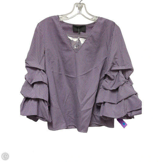 Top Long Sleeve By Sunday In Brooklyn In Blue & Red, Size: Xs