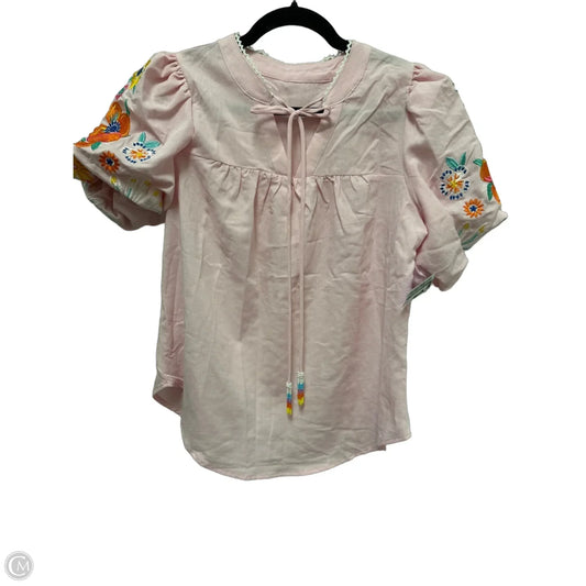 Top Short Sleeve By Clothes Mentor In Pink, Size: S