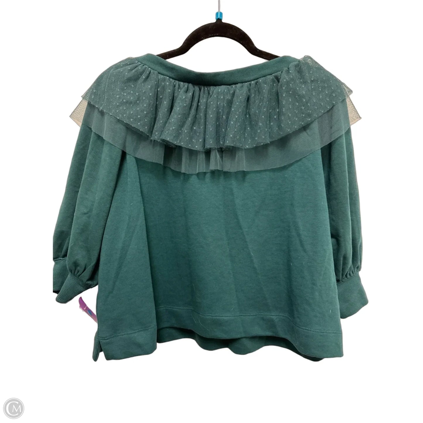 Sweatshirt Crewneck By Maeve In Green, Size: Xs