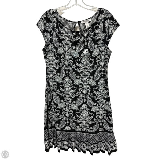 Dress Casual Short By White House Black Market In Black & Grey, Size: L