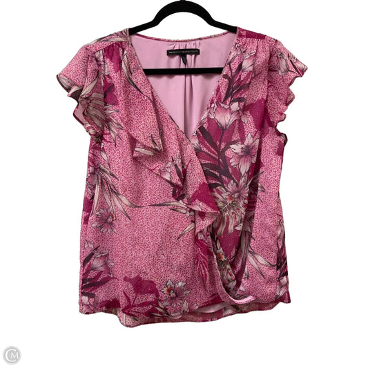 Top Short Sleeve By White House Black Market In Purple, Size: L