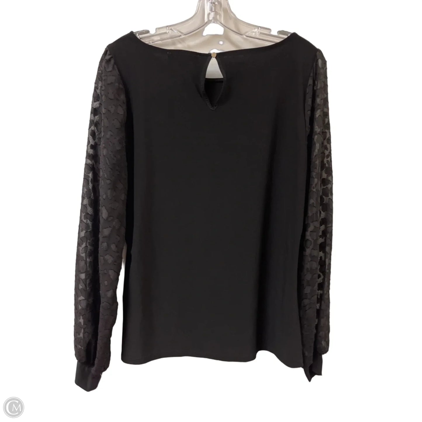 Top Long Sleeve By White House Black Market In Black, Size: L