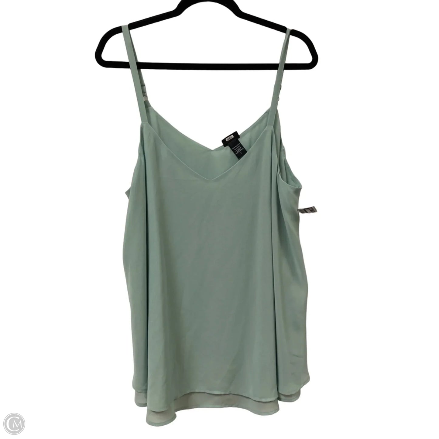 Top Sleeveless By Torrid In Green, Size: 1x