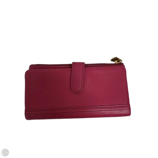 Wallet Leather By Fossil, Size: Large