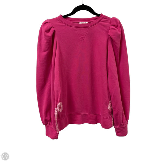 Sweatshirt Crewneck By Crown And Ivy In Pink, Size: M