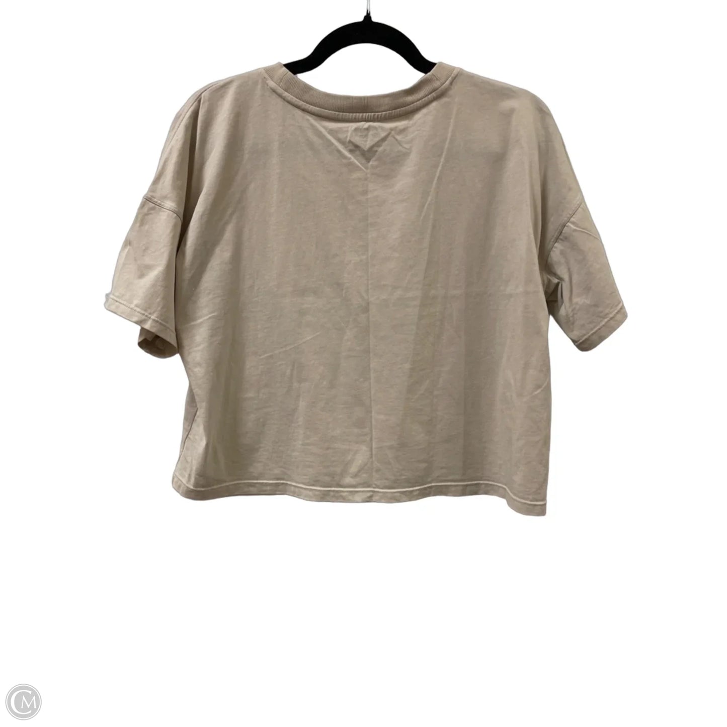 Athletic Top Short Sleeve By Dkny In Cream, Size: M