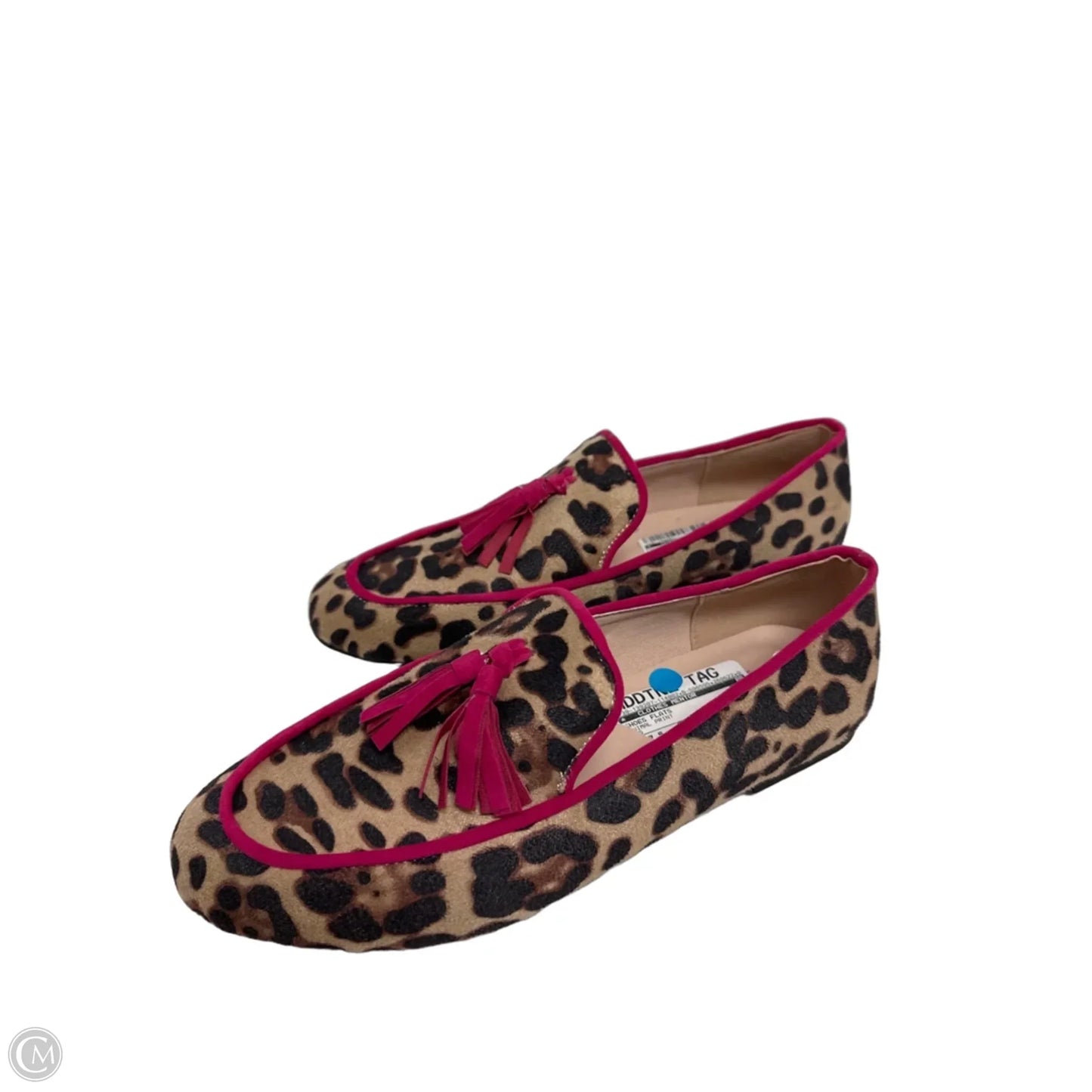 Shoes Flats By Clothes Mentor In Animal Print, Size: 7.5