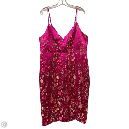 Dress Casual Midi By Bebe In Pink, Size: Xl