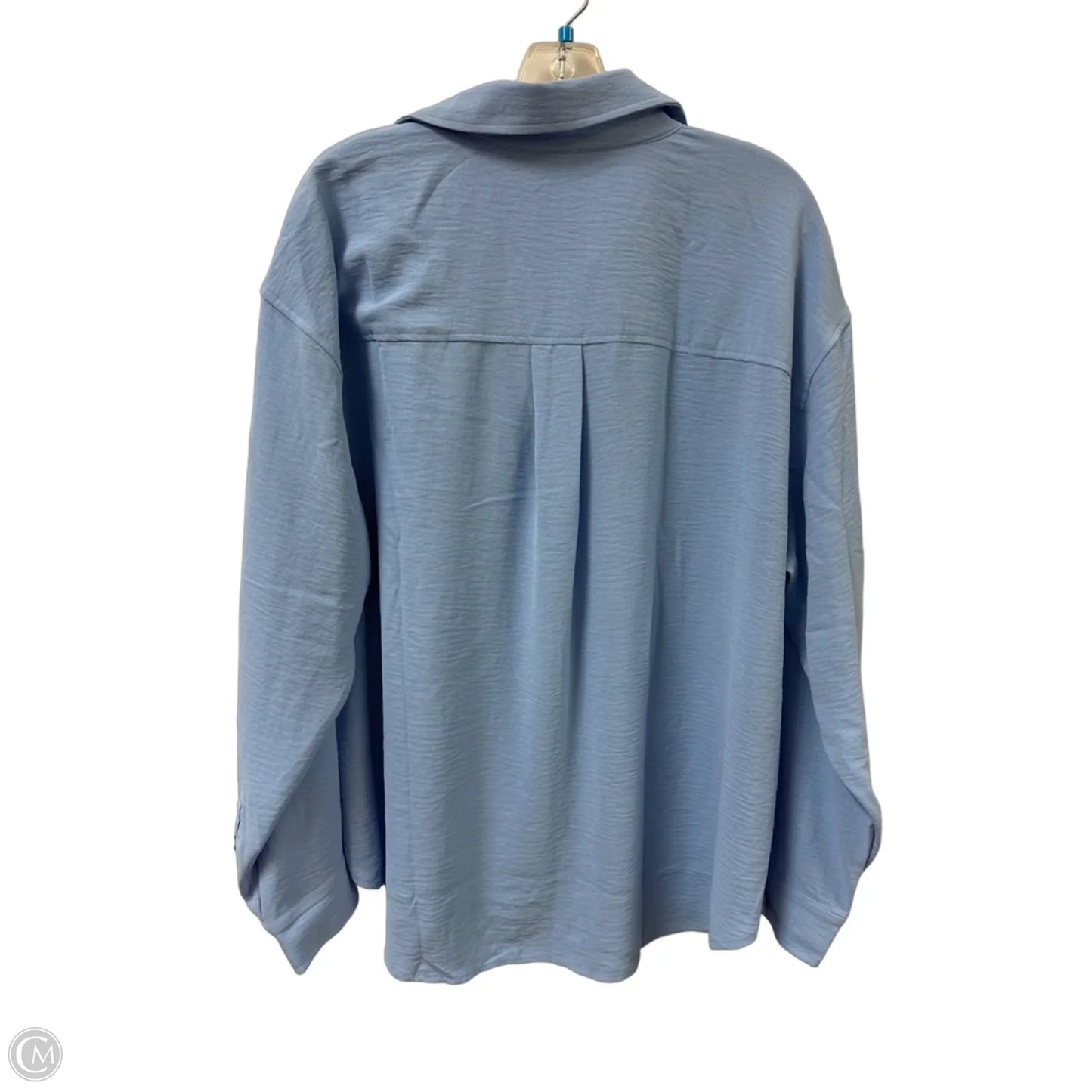 Blouse Long Sleeve By Mittoshop In Blue, Size: L