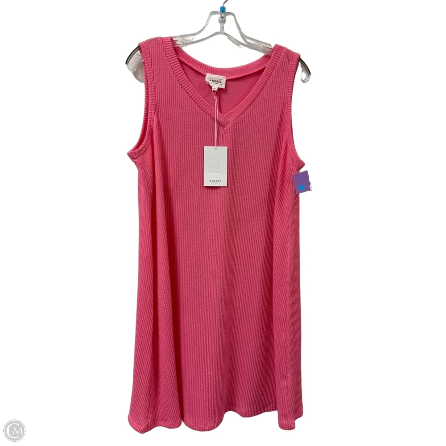 Dress Casual Short By Andree By Unit In Pink, Size: L