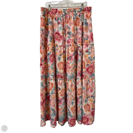 Skirt Maxi By Clothes Mentor In Floral Print, Size: 20
