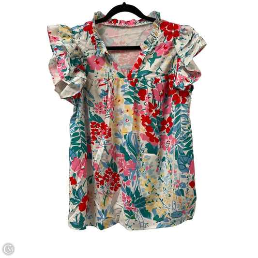 Top Short Sleeve By Clothes Mentor In Multi-colored, Size: Xl