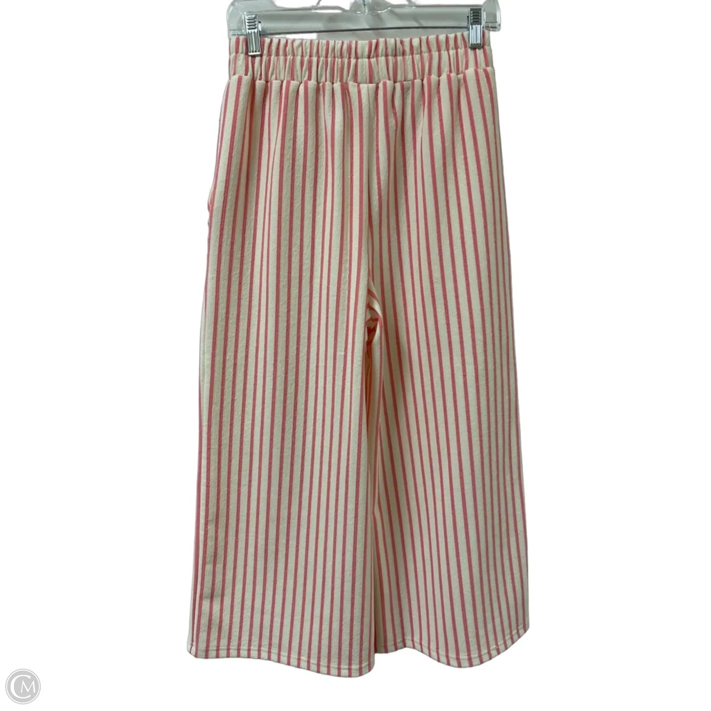 Pants Wide Leg By Clothes Mentor In Pink & White, Size: 8