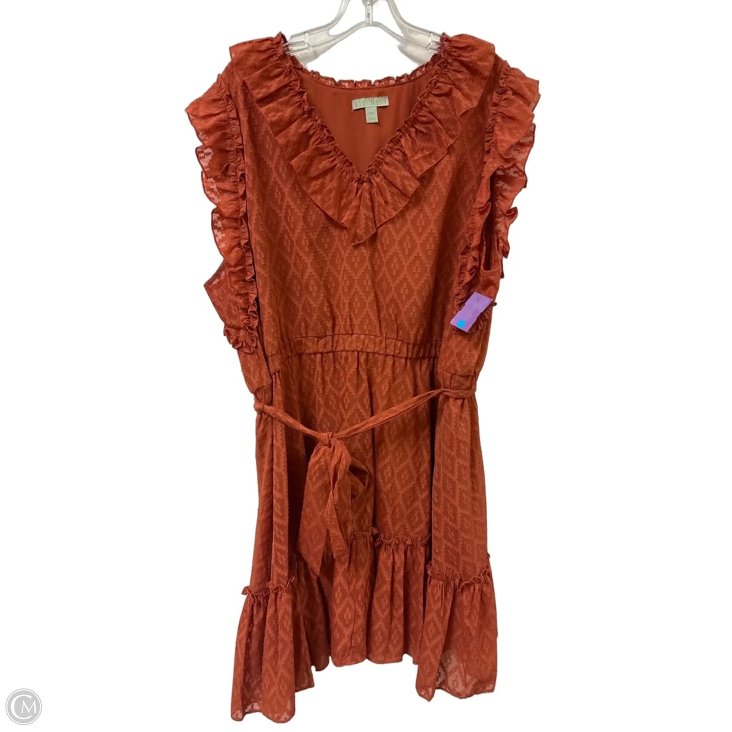 Dress Casual Short By Ryegrass In Orange, Size: 2x