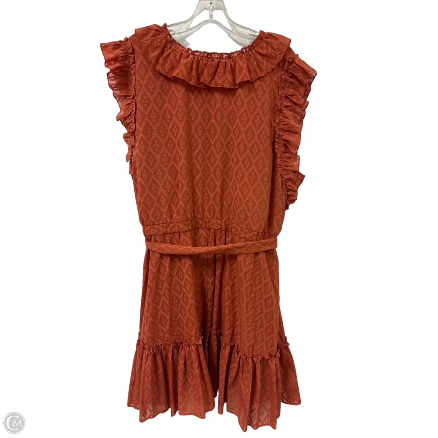 Dress Casual Short By Ryegrass In Orange, Size: 2x