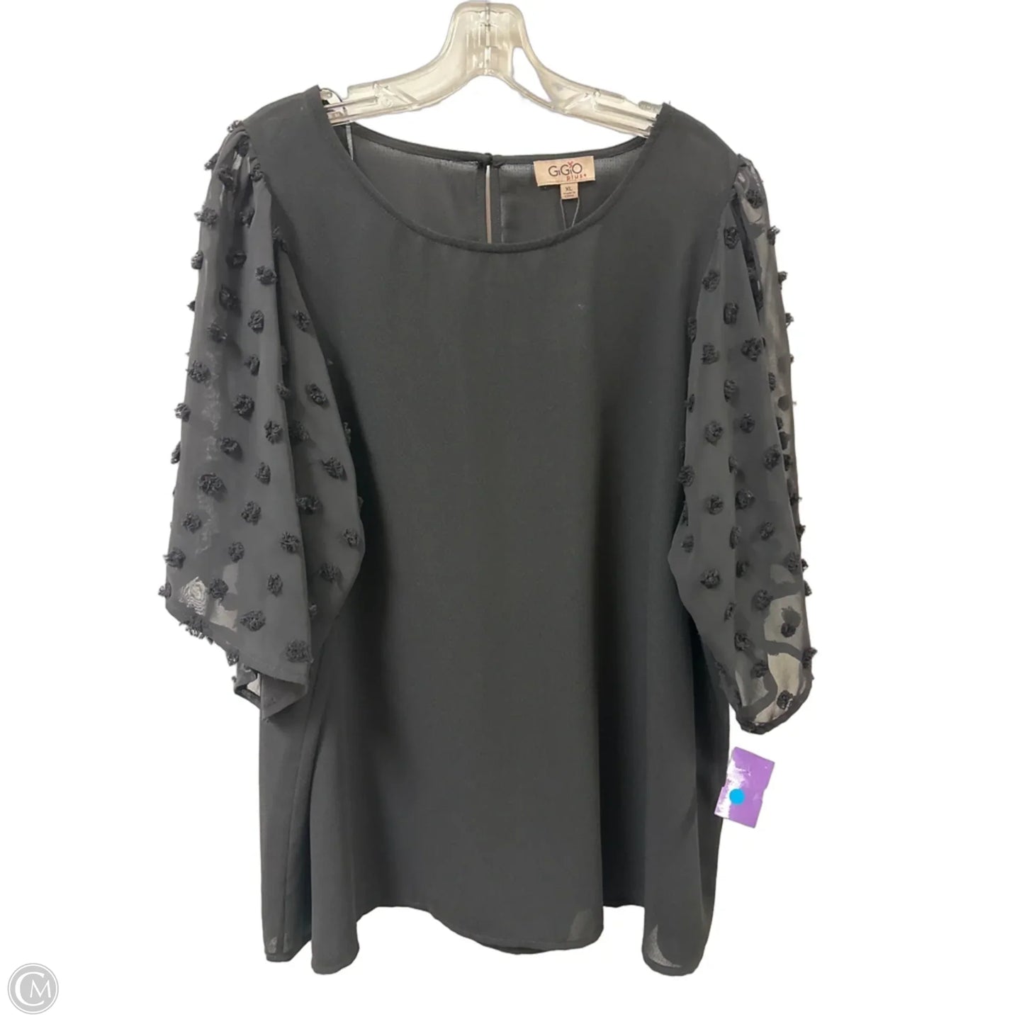 Top Long Sleeve By Gigio In Black, Size: Xl