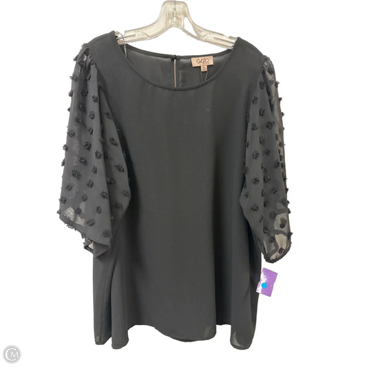 Top Long Sleeve By Gigio In Black, Size: Xl