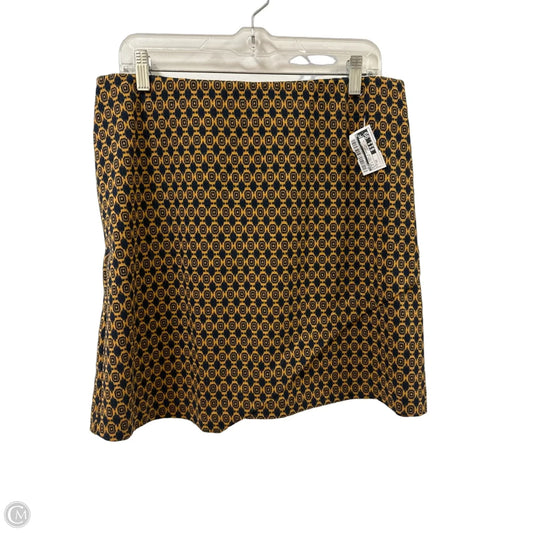 Skirt Mini & Short By Cabi In Blue & Yellow, Size: 12