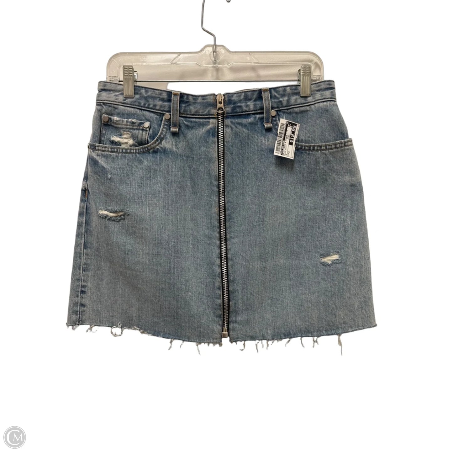 Skirt Mini & Short By Rag And Bone In Blue Denim, Size: 8