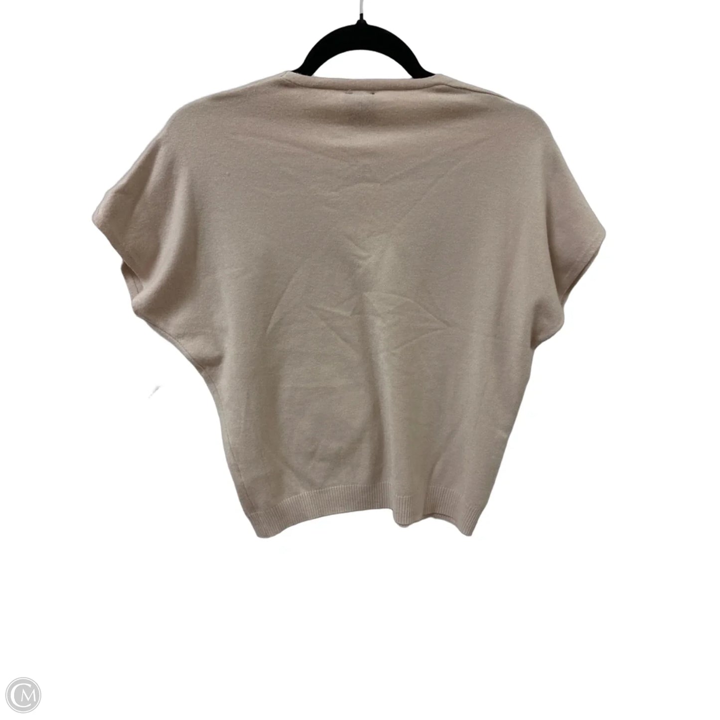 Sweater Short Sleeve By Aaeda In Cream, Size: Xs