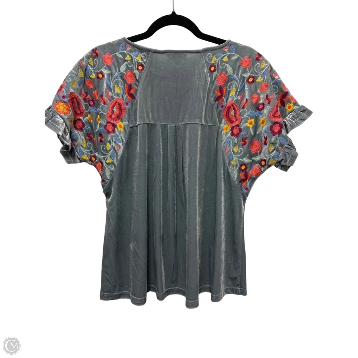 Top Short Sleeve By Umgee In Grey, Size: S