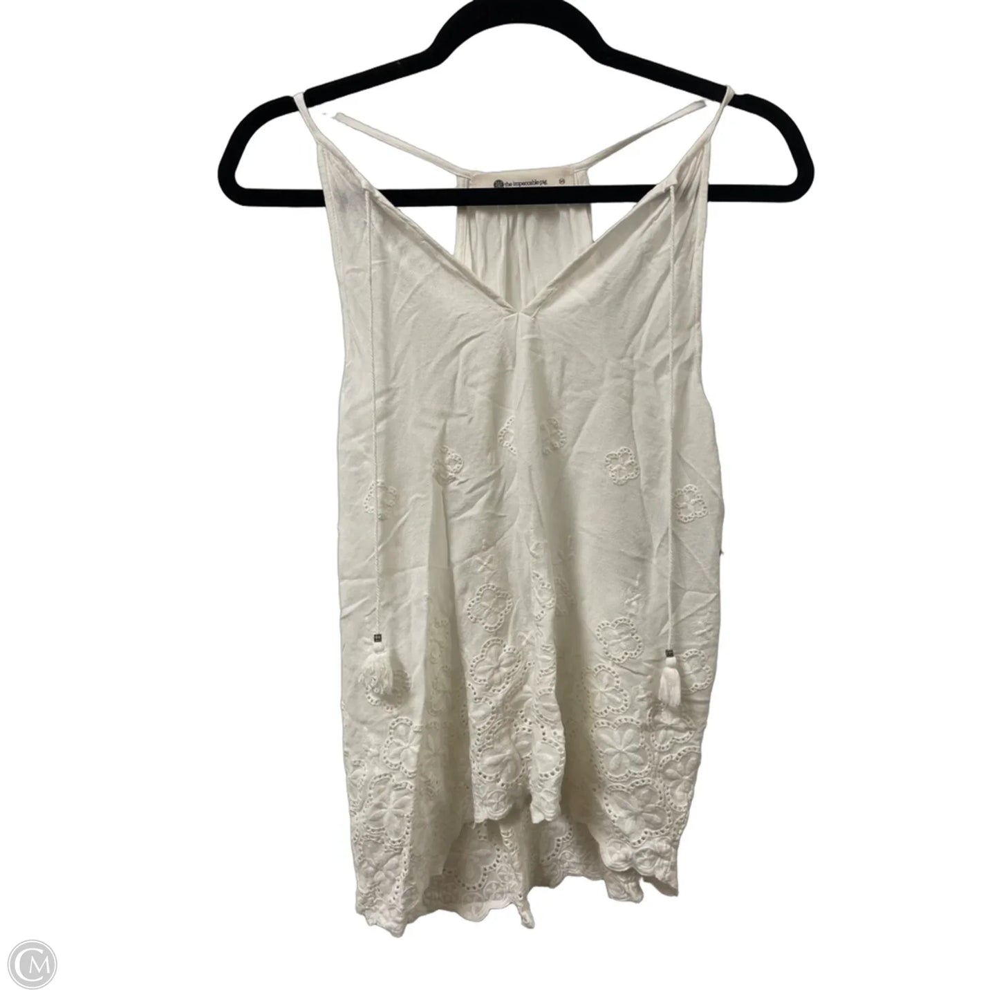 Top Sleeveless By Impeccable Pig In White, Size: Xs