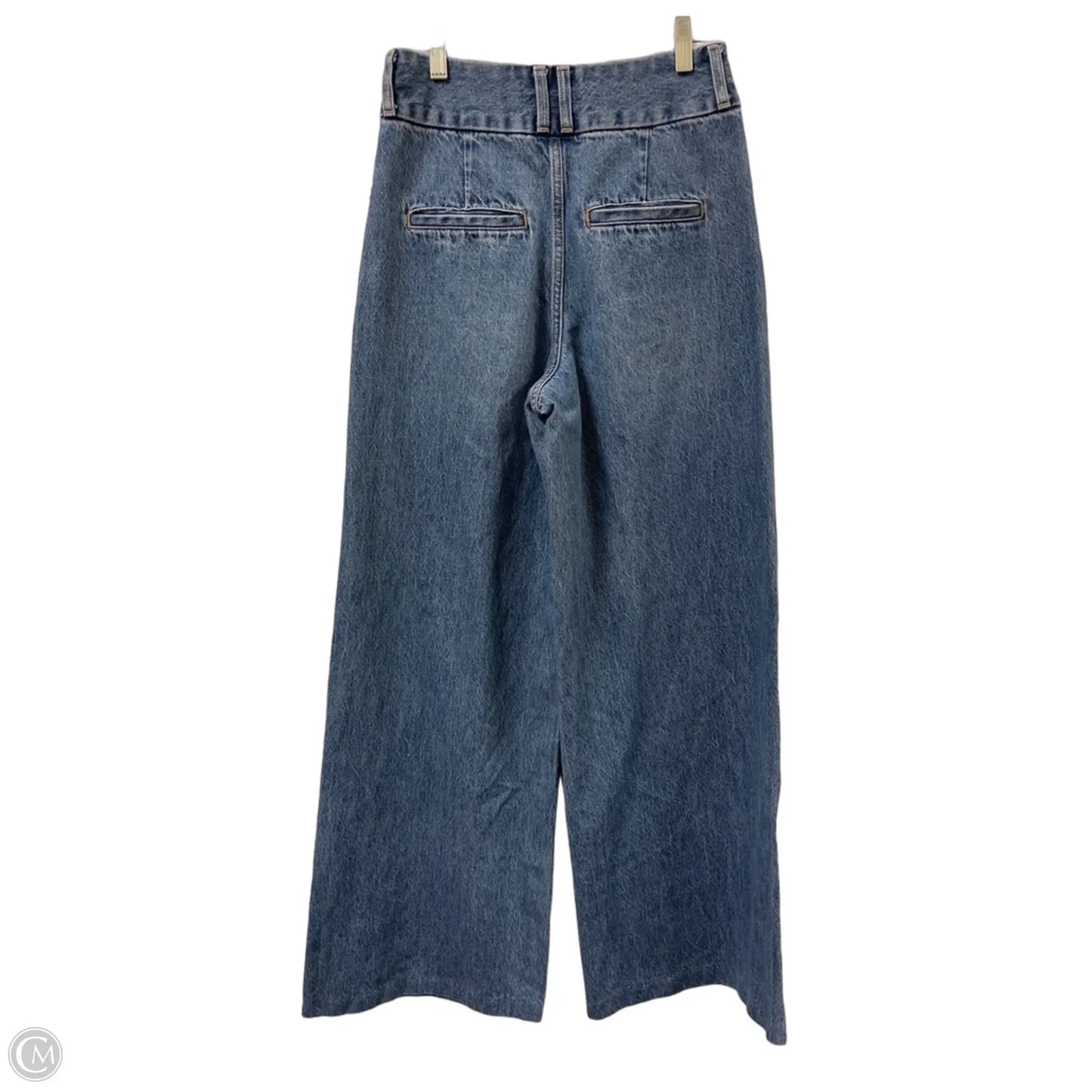 Jeans Wide Leg By Express In Blue Denim, Size: 2