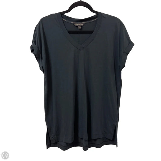 Top Short Sleeve By Banana Republic In Black, Size: M