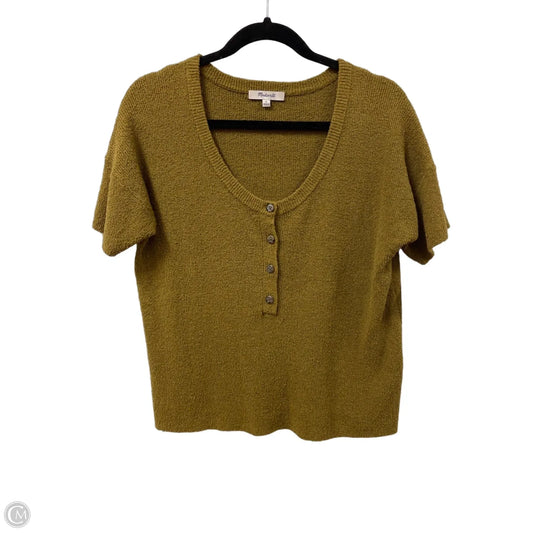 Sweater Short Sleeve By Madewell In Green, Size: S