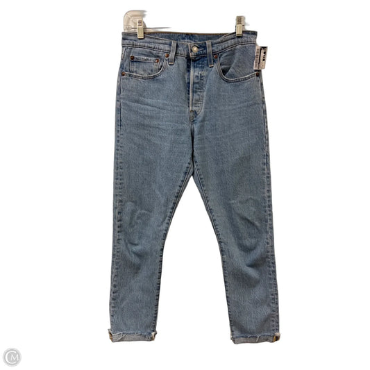 Jeans Straight By Levis In Blue Denim, Size: 4