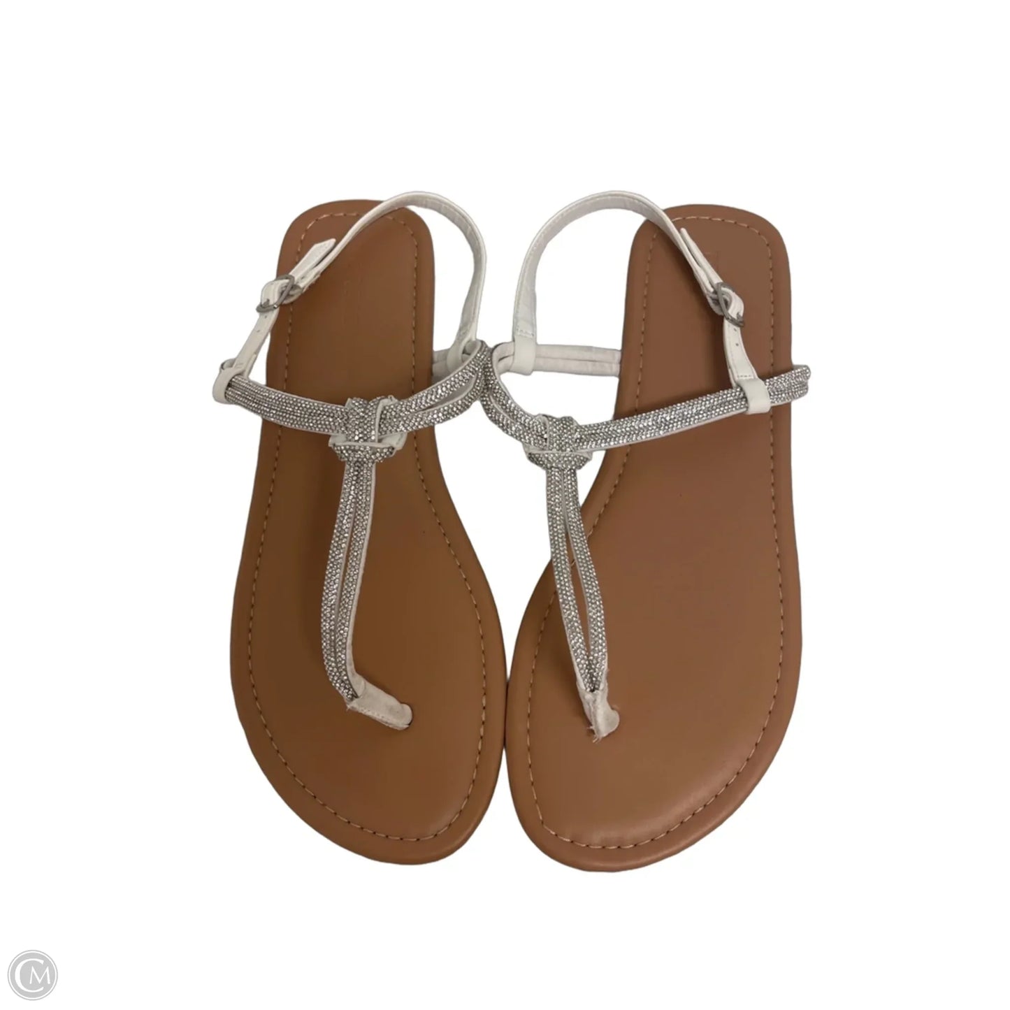 Sandals Flats By Torrid In White, Size: 11