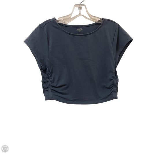 Athletic Top Short Sleeve By Old Navy In Grey, Size: L