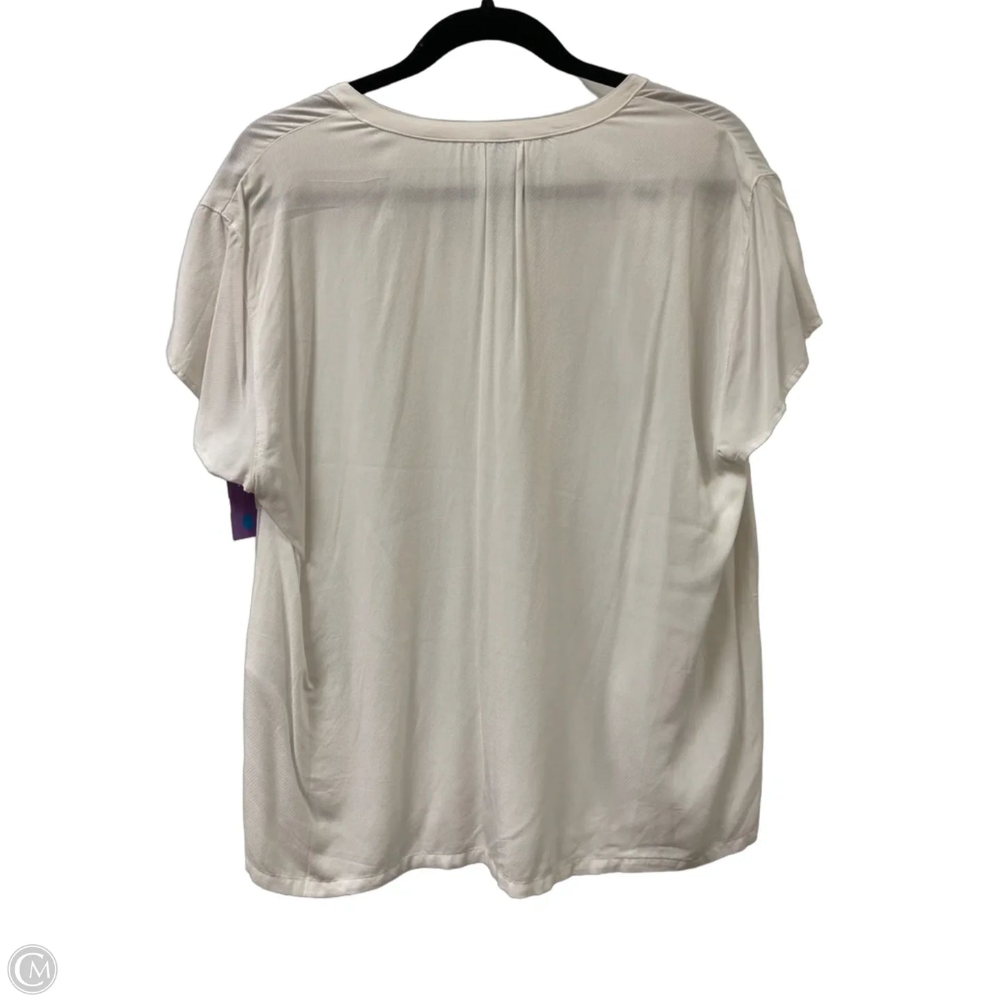 Top Short Sleeve By Old Navy In White, Size: L