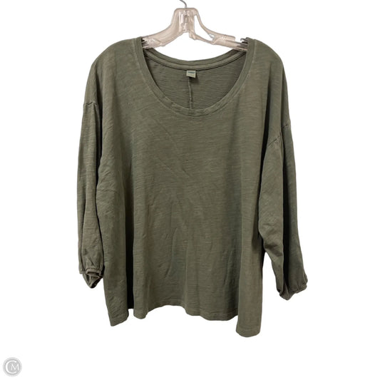 Top Long Sleeve By Old Navy In Green, Size: L