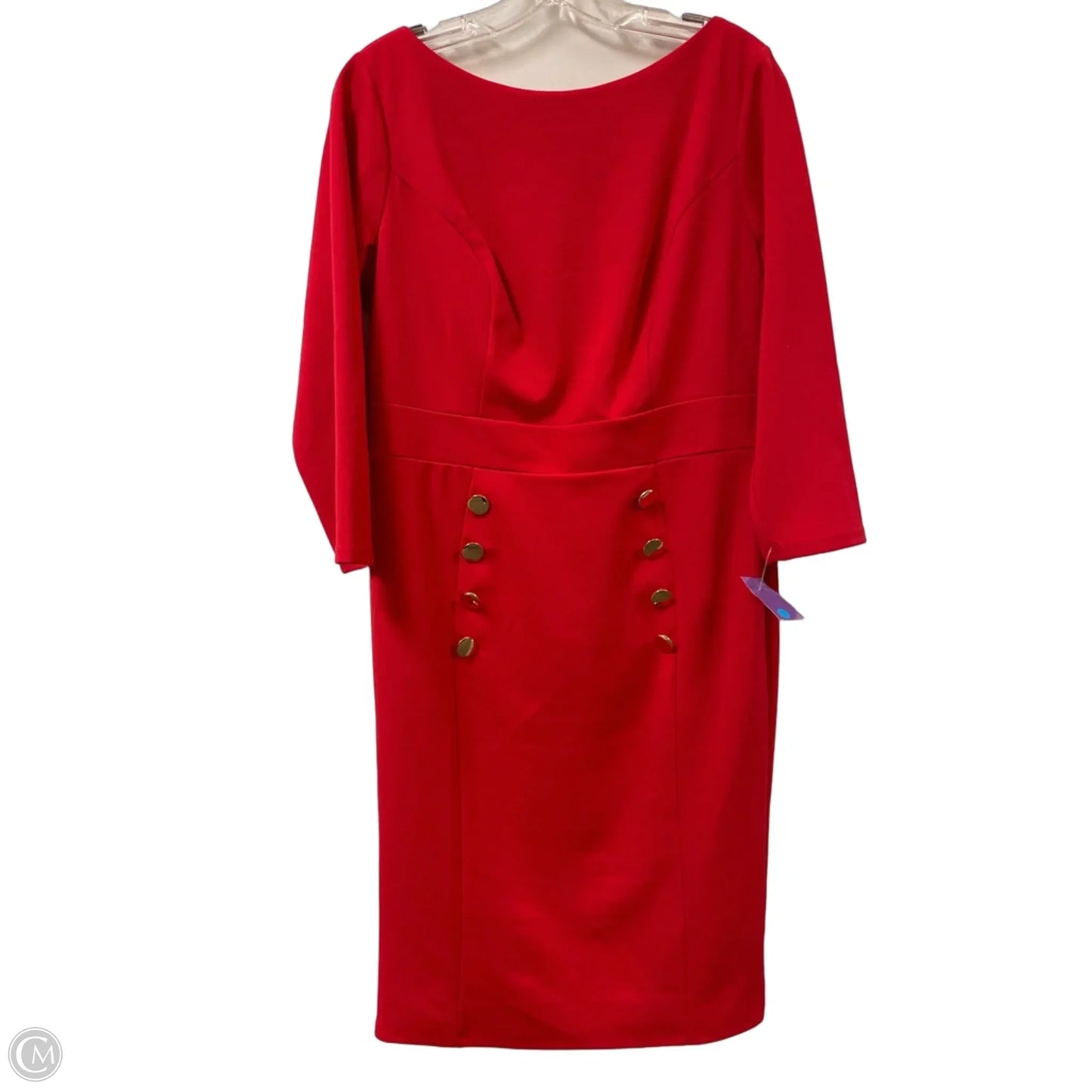 Dress Casual Short By New York And Co In Red, Size: M