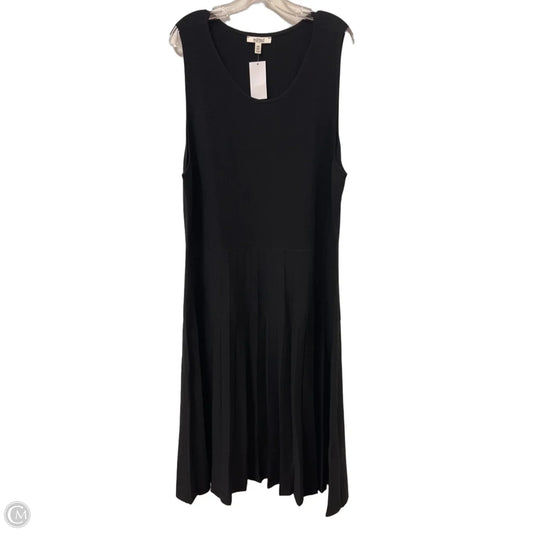 Dress Casual Midi By Clothes Mentor In Black, Size: 2x