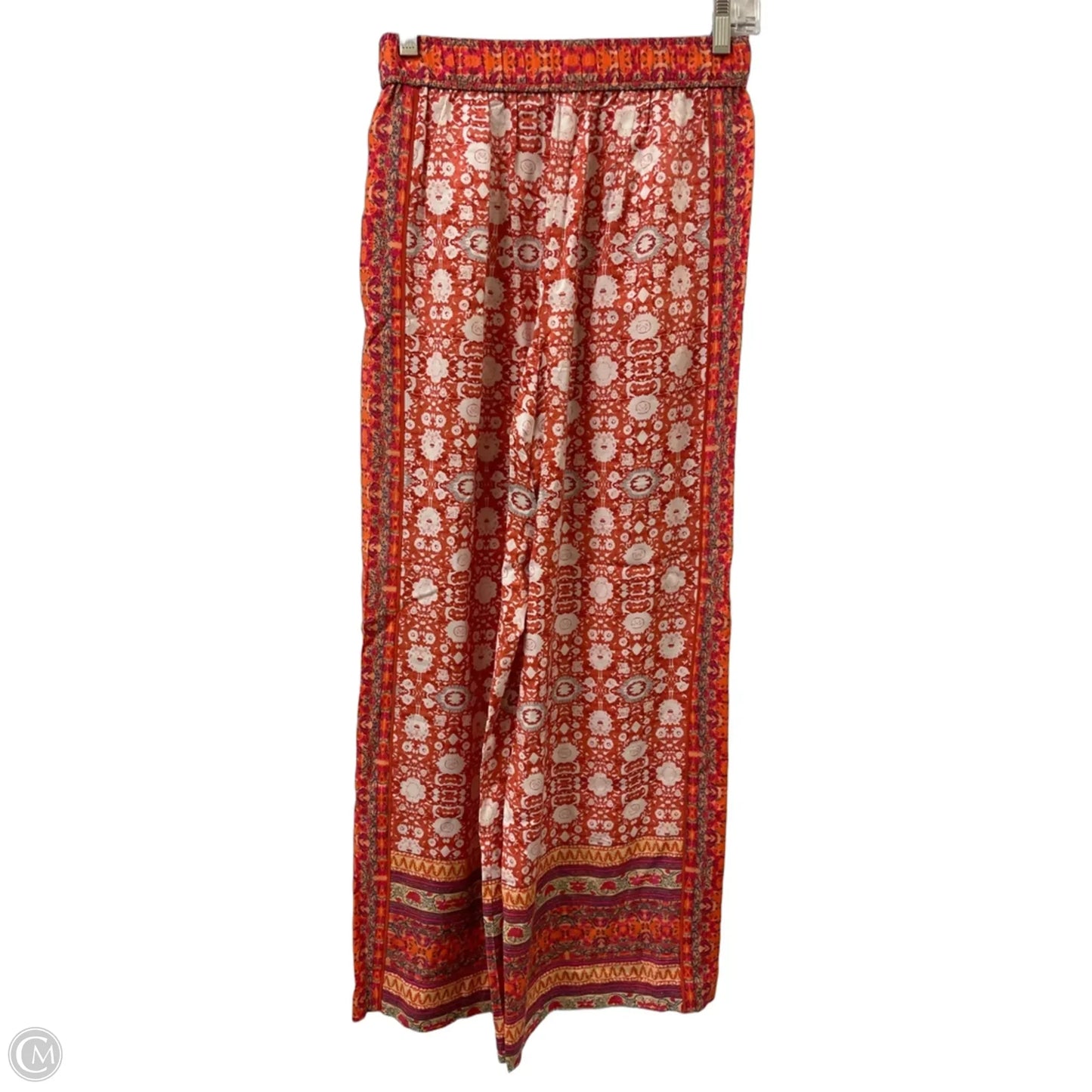 Pants Wide Leg By Anthropologie In Orange & White, Size: 2